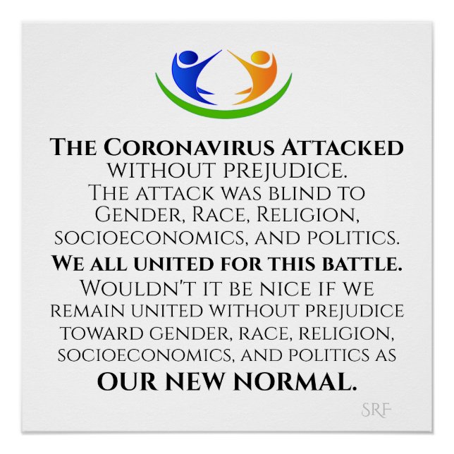 Poster Notre nouvelle normalité (Devant)