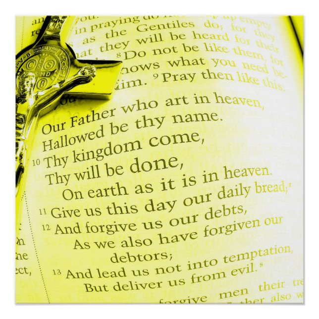 Poster Notre Père Prière (Devant)