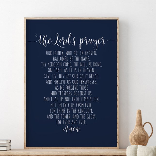 Poster Notre Père qui est dans le ciel, La prière du Seig (Créateur téléchargé)