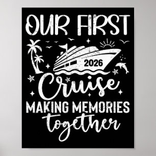 Poster Notre première croisière 2026 ensemble voyage en f