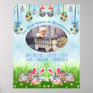 Poster Notre première Pâques en tant que grands-parents B