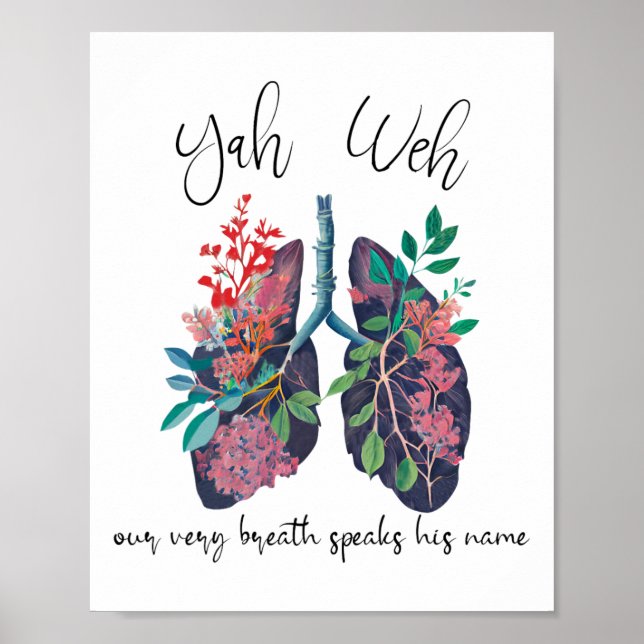 Poster Notre Respiration Parle Son Nom Yhwh Christian Rel (Devant)