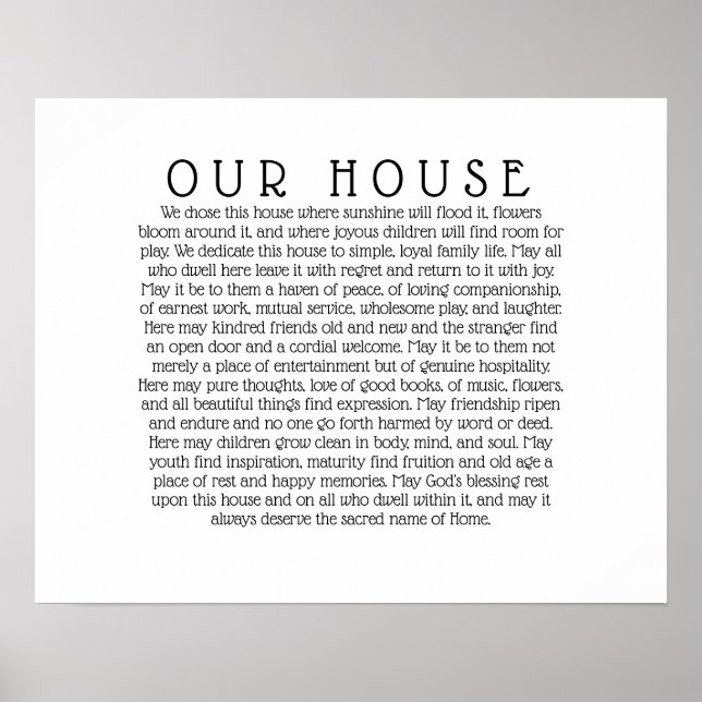 Poster NOTRE soumission MAISON Imprimer (Devant)