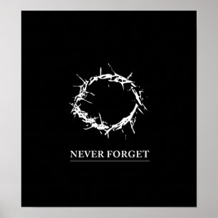 Poster N'oubliez jamais - l'affiche (personnalisable)