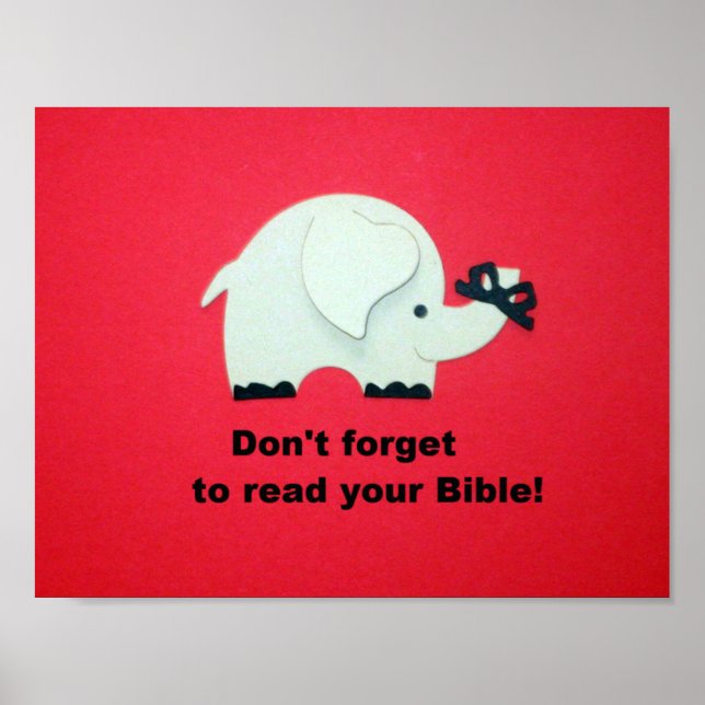 Poster N'oubliez pas de lire votre Bible ! (Devant)