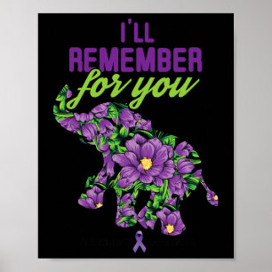 Poster N'oubliez pas pour vous Alzheimer Heimerheimer Sen