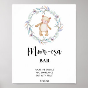 Poster Nounours \ Bar Mosa-Maman