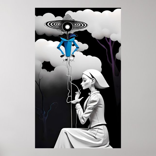 Poster Nourrir un rêve blessé Ken Gage Surreal (Devant)