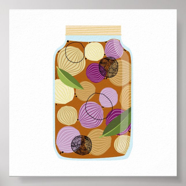 Poster Nourriture de canne - Oignons cuits (Devant)