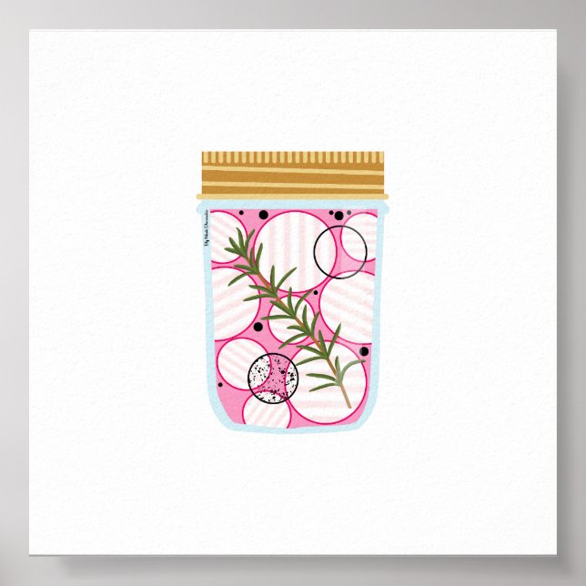 Poster Nourriture de canne - Radis cueillis (Devant)