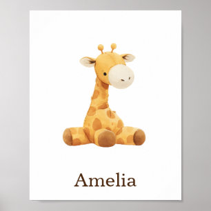 Poster Nourriture Décor Toy Animal Giraffe Genre Neutre