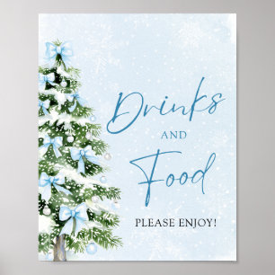 Poster Nourriture et boissons pour l'arbre de Noël aux ru
