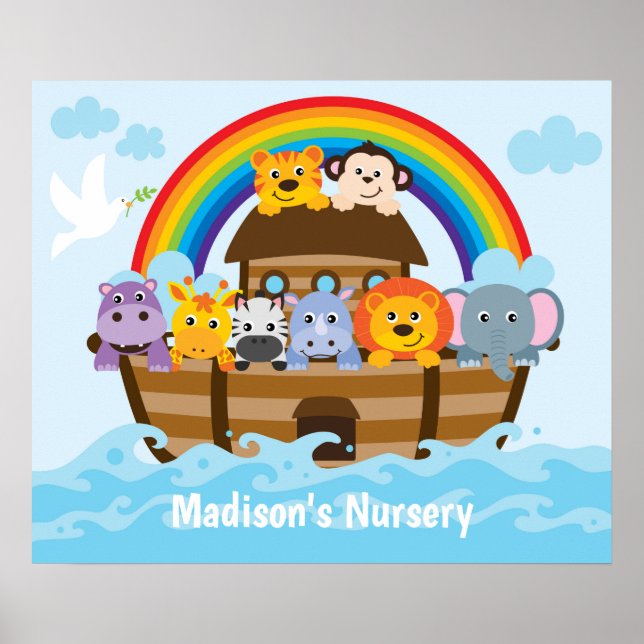 Poster Nourriture personnalisée de Noah's Ark Baby's (Devant)