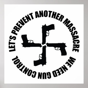 Poster Nous Avons Besoin De Contrôle Des Armes À Feu