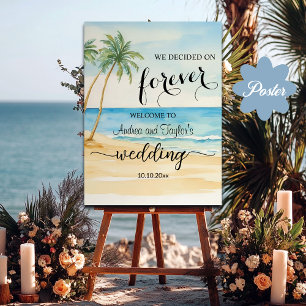 Poster Nous avons décidé sur Forever Elegant Wedding Welc