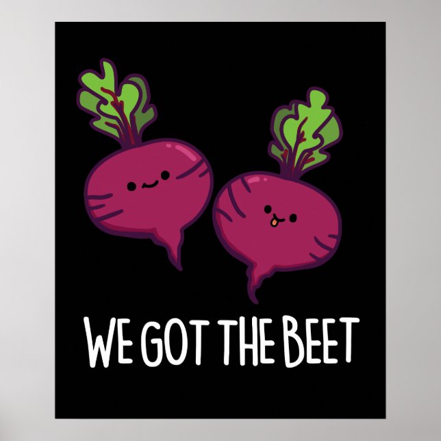 Poster Nous Avons La Beet Funny Vegetable Pun (Devant)