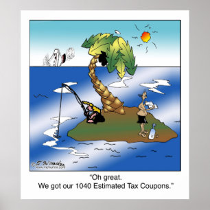 Poster Nous avons obtenu nos 1040 bons d'impôt estimatif