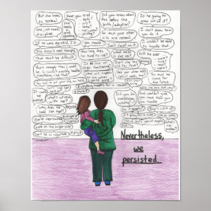 Poster Nous avons persisté (des parents d'enfants