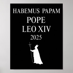 Poster Nous Avons Un Pape Habemus Papam 2025 Dieu Béni Pa