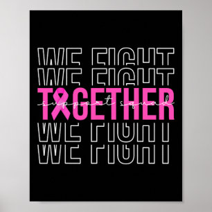 Poster Nous combattons ensemble Soutien à la sensibilisat