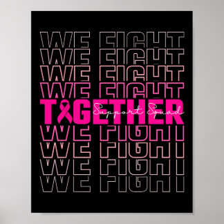 Poster Nous combattons ensemble Soutien à la sensibilisat