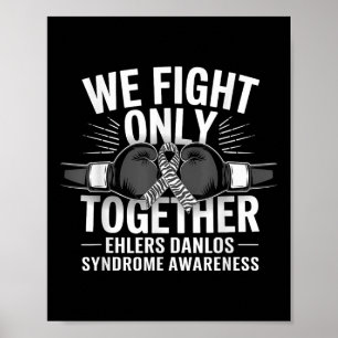 Poster Nous combattons Uniquement Ensemble Boxe Glove Zeb