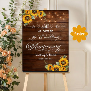 Poster Nous Faisons Encore 55ème Mariage Anniversaire Des