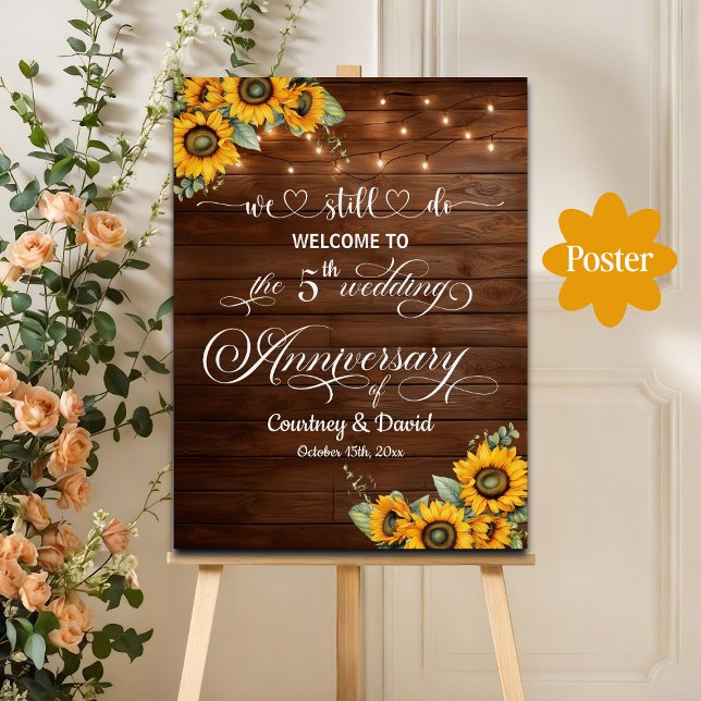 Poster Nous Faisons Encore 5ème Anniversaire Mariage Lumi (Créateur téléchargé)