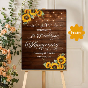 Poster Nous Faisons Encore 70ème Anniversaire Mariage Lum