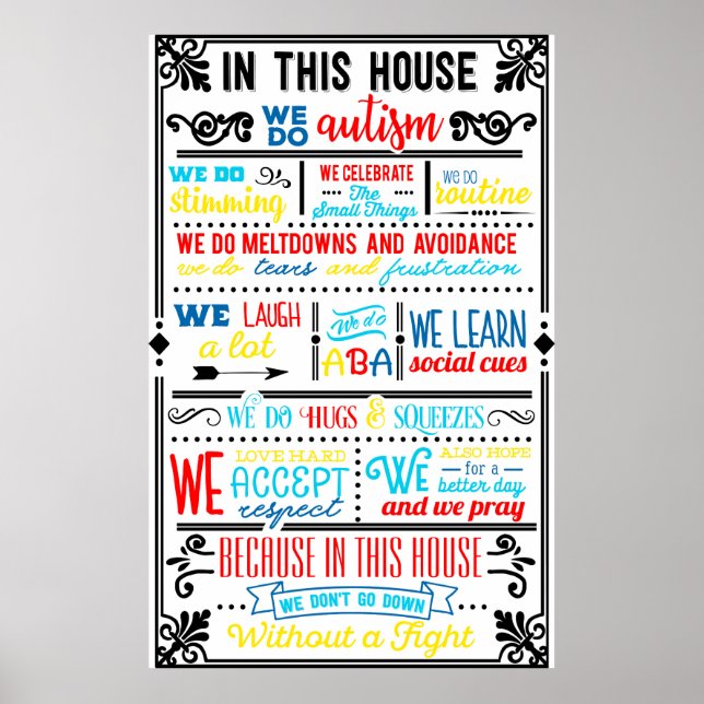 Poster Nous faisons l'autisme (Devant)