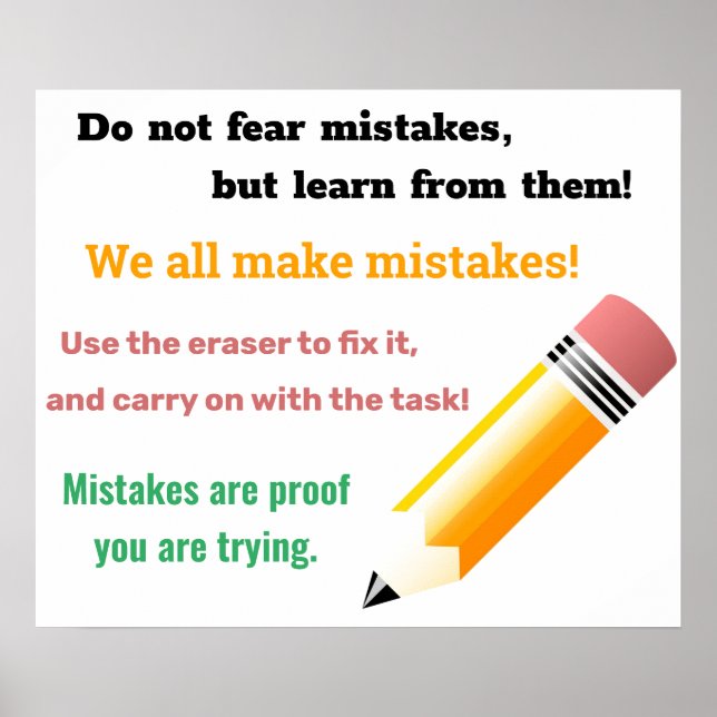 Poster Nous Faisons Toutes Des Erreurs (Devant)