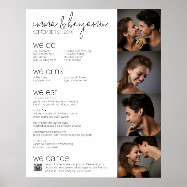 Poster Nous le faisons - Tout en un BW - QR - 4 Photos -  (Devant)
