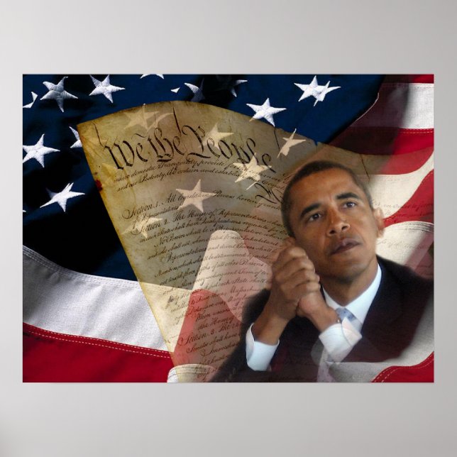 Poster Nous le Peuple...Barack Obama & la Constitution (Devant)
