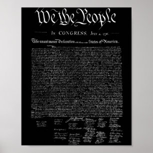 Poster Nous le peuple _ notre déclaration d'indépendance