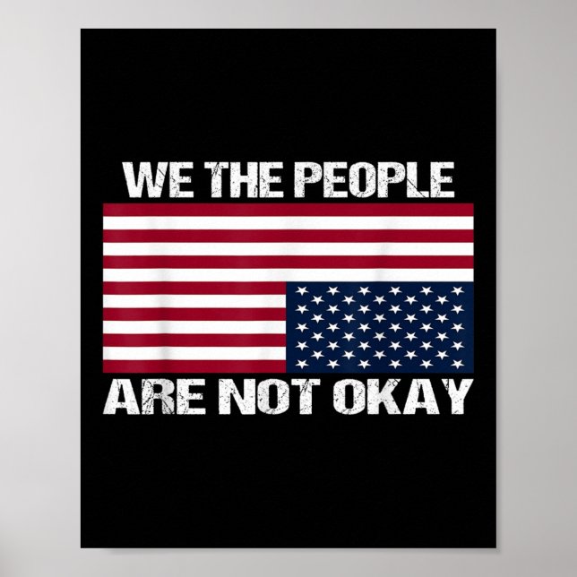 Poster Nous, Le Peuple, Nous N'Avons Pas Le Drapeau Améri (Devant)