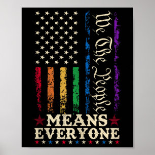Poster Nous Le Peuple Signifie Tout Le Monde Constitution