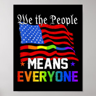 Poster Nous Le Peuple Signifie Tout Le Monde La Constitut