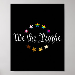 Poster Nous Le Peuple Signifie Tout Le Monde Mois Fierté 