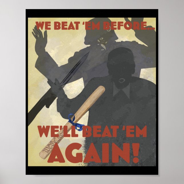 Poster Nous Les Avons Battus Avant. On va les battre de n (Devant)