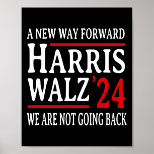 Poster Nous Ne Retournons Pas Pro Kamala Harris Harris W 