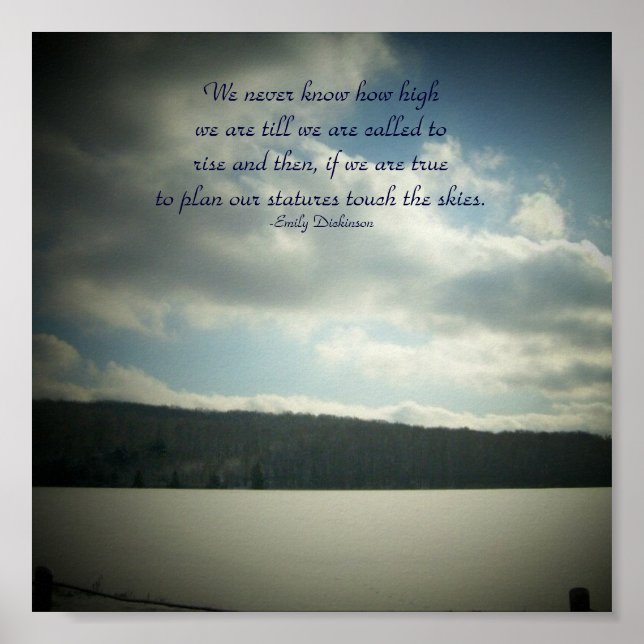 Poster Nous ne savons jamais à quel point nous ...Citer l (Devant)