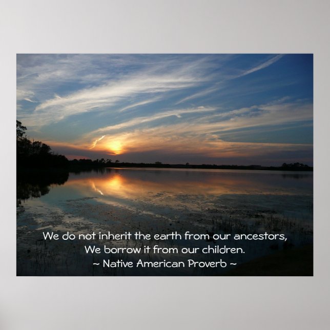 Poster Nous n'héritons pas de la terre... (Devant)