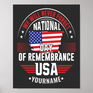 Poster Nous n'oublierons jamais la Journée nationale du s