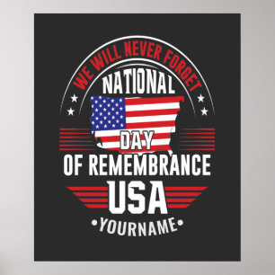 Poster Nous n'oublierons jamais la Journée nationale du s