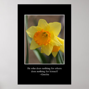 Poster Nous nous améliorons en faisant pour les autres