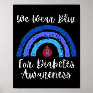 Poster Nous portons du bleu pour le Mois de la sensibilis
