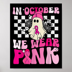 Poster Nous Portons Le Fantôme Rose Drôle Halloween Cance