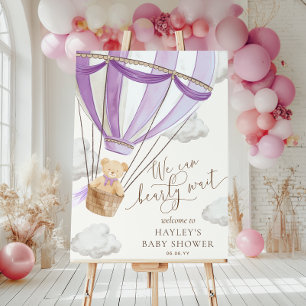 Poster Nous pouvons à peine attendre la Baby Shower Montg