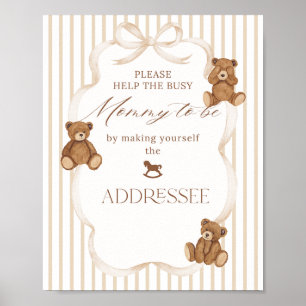 Poster Nous pouvons à peine attendre l'élégante adresse d