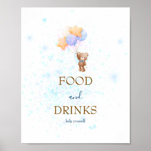 Poster Nous pouvons à peine attendre Signe de nourriture 